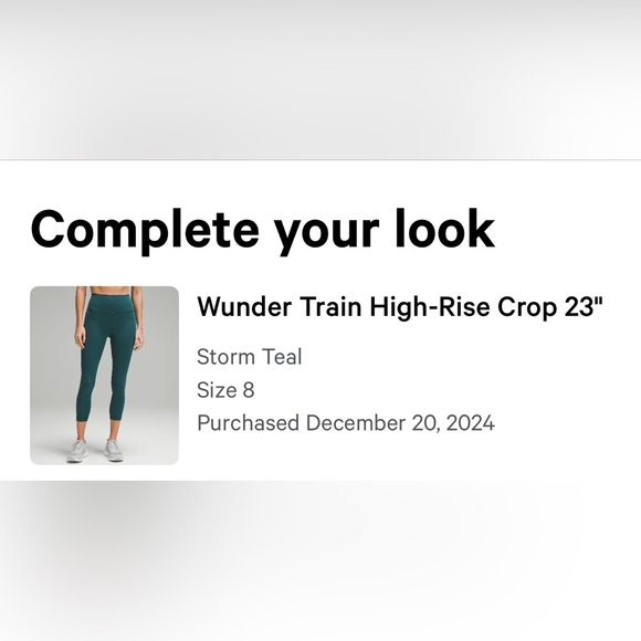 lululemon Wunder Train Leggings in Storm Teal - Picture 6 of 6